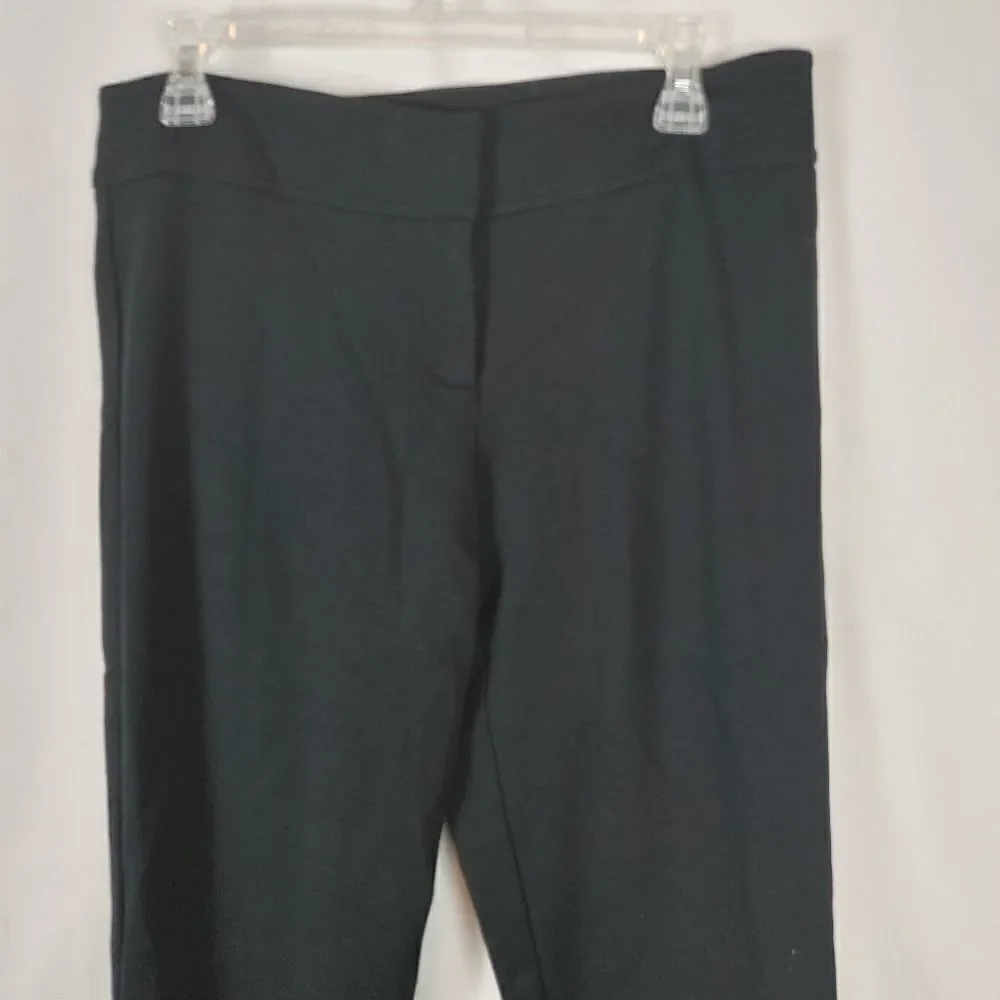 Cache Couture Black Solid Pants Skinny Ankle Zip W